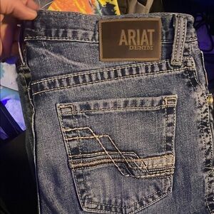 Ariat Blue Denim Jeans with Western Stitching